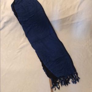 Lightweight blue / black scarf